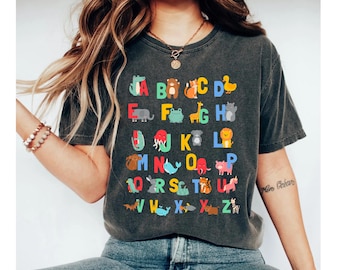 teacher shirts, teacher shirt, preschool teacher shirt, kindergarten teacher shirt, alphabet shirt, teacher tshirt, abc shirt, teacher tee