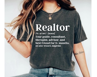 Realtor definition shirt, Funny Real Estate Shirt, Realtor Shirt, Real Estate shirt, Gift for Realtor, Real Estate Agent Gift, Realtor gift