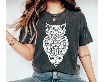 Cute Owl Shirts Owl T shirt Cute Animal Shirt Animal Lover Shirt Shirts for Women Gift for Animal Lover forest shirt camping shirt