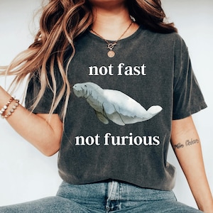 Funny Manatee Shirt, Funny Shirt, Cute Manatee Tshirt, Manatee Lover T Shirt, Sea Cow Shirt Womens Animal Shirts Gift For Mom Friend