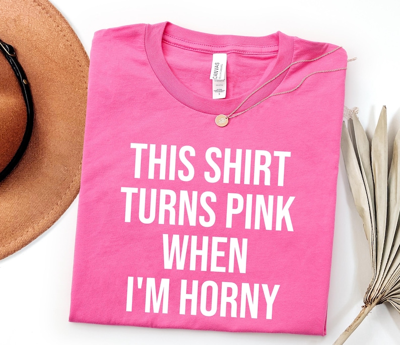 I'm Horny Inappropriate Shirt, rude dirty t shirts, Unwearable shirts, Unexpected Office Shirt, Funny shirt exchange, Valentines Party Shirt Bild 1