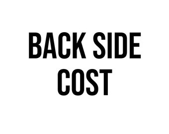 10 pcs back side design cost