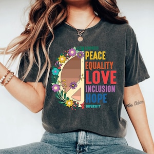 Kindness Shirt, Peace Shirt, Love Shirt, Equality Shirt, Inclusion, Hope, Diversity, Pride Shirt Special Education Teacher Shirt Autism hirt