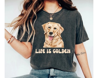 Funny Goldern Retriever Shirt, Golden Retriever Mom Shirt, Retriever Puppy Tee, Animal Lover Outfit, Dog Breed Tshirt, Summer Lover Dog