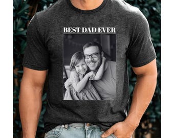 Custom Photo Dad Shirt, Personalised Dad Shirt, Dad Picture Tshirt , Christmas Gift for Dad, Dad Tee, Dad Gift, Grandpa Gift, Fathers Day