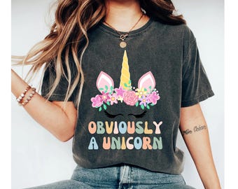 Obviously A Unicorn Shirt, unicorn shirt, unicorn birthday shirt, unicorn tshirt, unicorn shirt women, unicorn gifts, unicorn gift