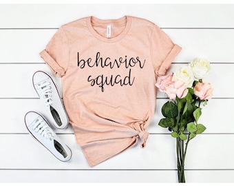 Behavior Squad Shirt, Aba Gift Bcba Gifts Autism Shirt Aba Therapist Shirt Aba Shirts behavior analyst gift applied behavior analysis