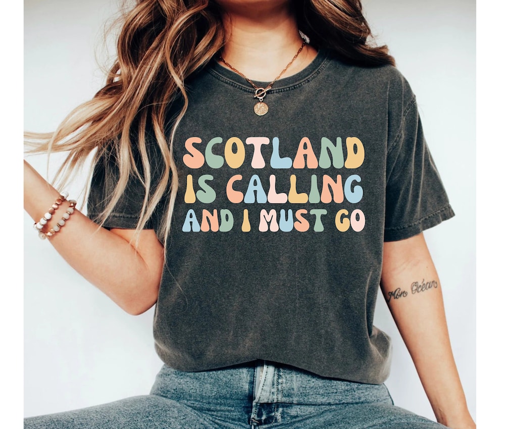 Scotland Shirt Scotland Traveling Shirt Scottish Shirt Glasgow Shirt Edinburgh Shirt Scotland Trip Shirts Rogueshirts