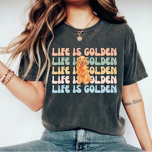 Funny Goldern Retriever Shirt, Golden Retriever Mom Shirt, Retriever Puppy Tee, Animal Lover Outfit, Dog Breed Tshirt, Summer Lover Dog