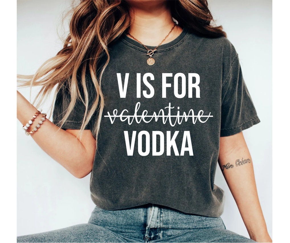 Vodka is Gluten Free Ladies V-Neck T-Shirt – Davanzo