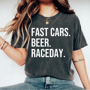 Funny Race shirt checkered flag Funny Racing shirt fast cars shirt beer shirt raceday shirt race day shirt race day carb day racing shirt
