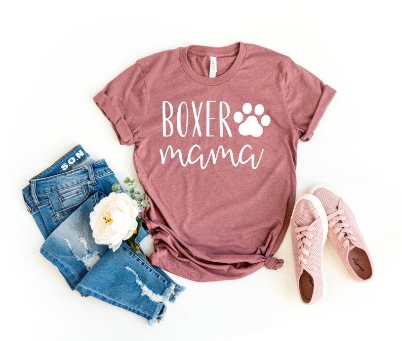 Boxer Shirt For Women Shirt Boxer Dog Mom Shirt For Dog Lovers Etsy