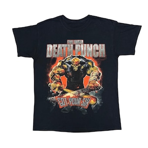 Five Finger Death Punch Shirt Tour Shirt Concert Shirt Metal Shirt Band Shirt Slipknot Shirt Disturbed Shirt Rob Zombie Avenged Sevenfold