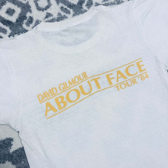 1984 David Gilmour Shirt About Face Tour Tee Size… - image 4