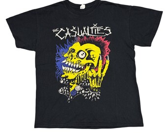 English Dogs Shirt, Vintage Rare T-shirt White Punk Germs