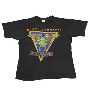 Vintage Black Sabbath Shirt XL jaren 90 Shirt Tour Shirt Brockum Single Stitch Shirt Heavy Metal Shirt Vintage Band Shirt Ozzy Osbourne Shirt jaren 70