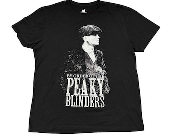 Koszulka Peaky Blinders 2XL Koszulka z serialu telewizyjnego Cillian Murphy Koszulka Tommy'ego Shelby'ego Koszulka filmowa Koszulka promocyjna z grafiką Koszulka z serialem telewizyjnym