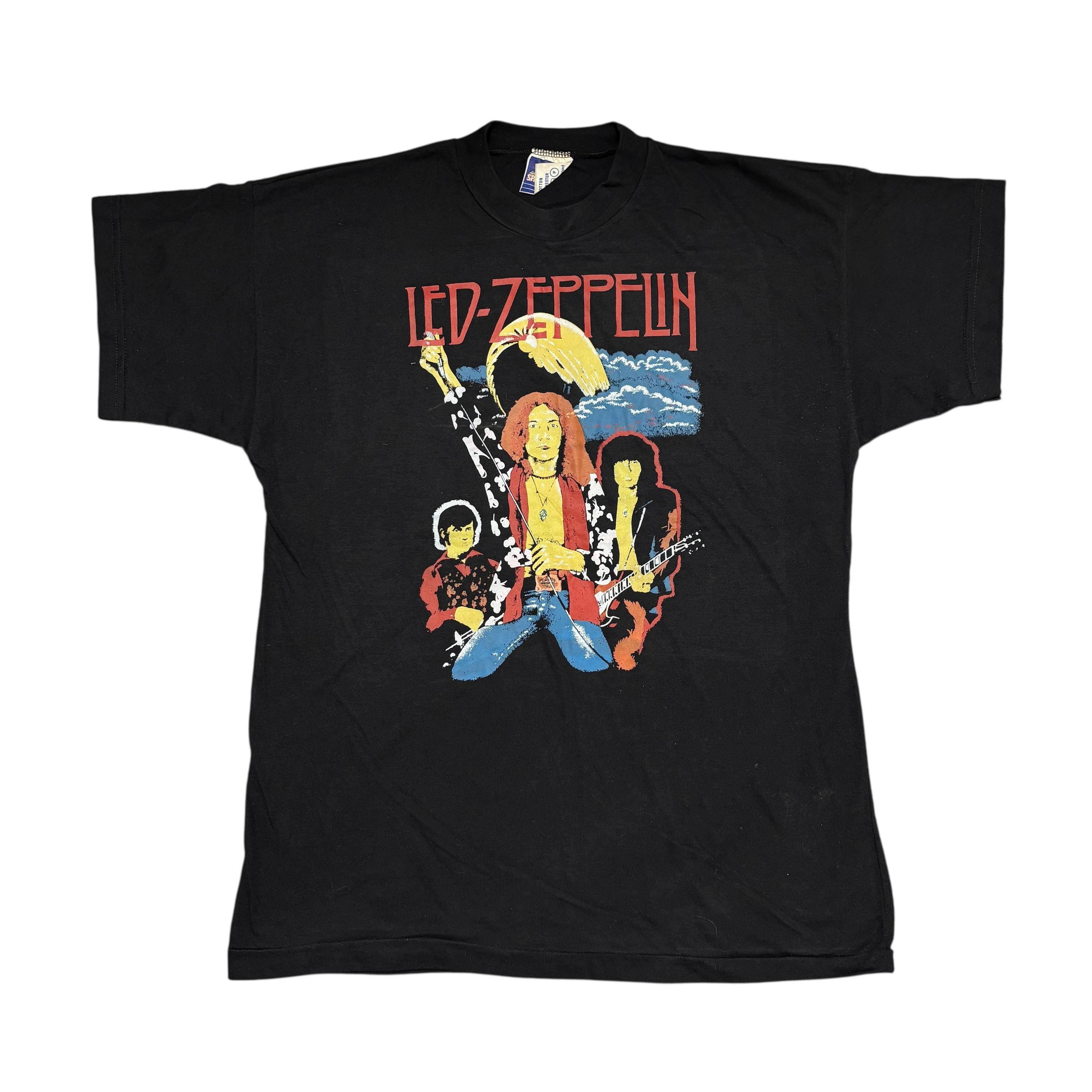 Led Zeppelin バンドTシャツ Vintage Led Zeppelin Shirt 70s Era Tour Concert Tee Single Stitch