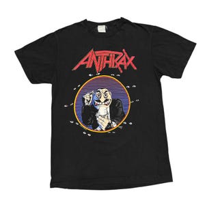 Vintage Anthrax Shirt 80s Shirt Tour Shirt Single Stitch Concert Shirt Metal Shirt Vintage Band Shirt Slayer Shirt Megadeth Shirt Metallica