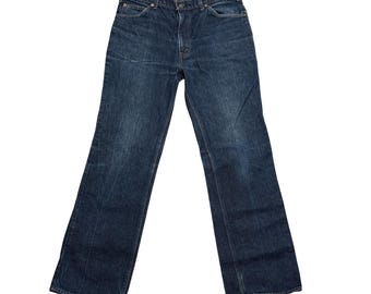 Pantalones vaqueros Levi's vintage con etiqueta naranja, modelo 527, pierna recta, talla W33x30, fabricados en Filipinas.