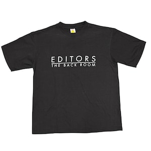 Editors Vintage Band Shirt Tour Shirt Concert Shirt Indie Rock Shirt Vintage Graphic Tee Hipster Shirt Indie Band Tee Y2K Shirt Music Shirt