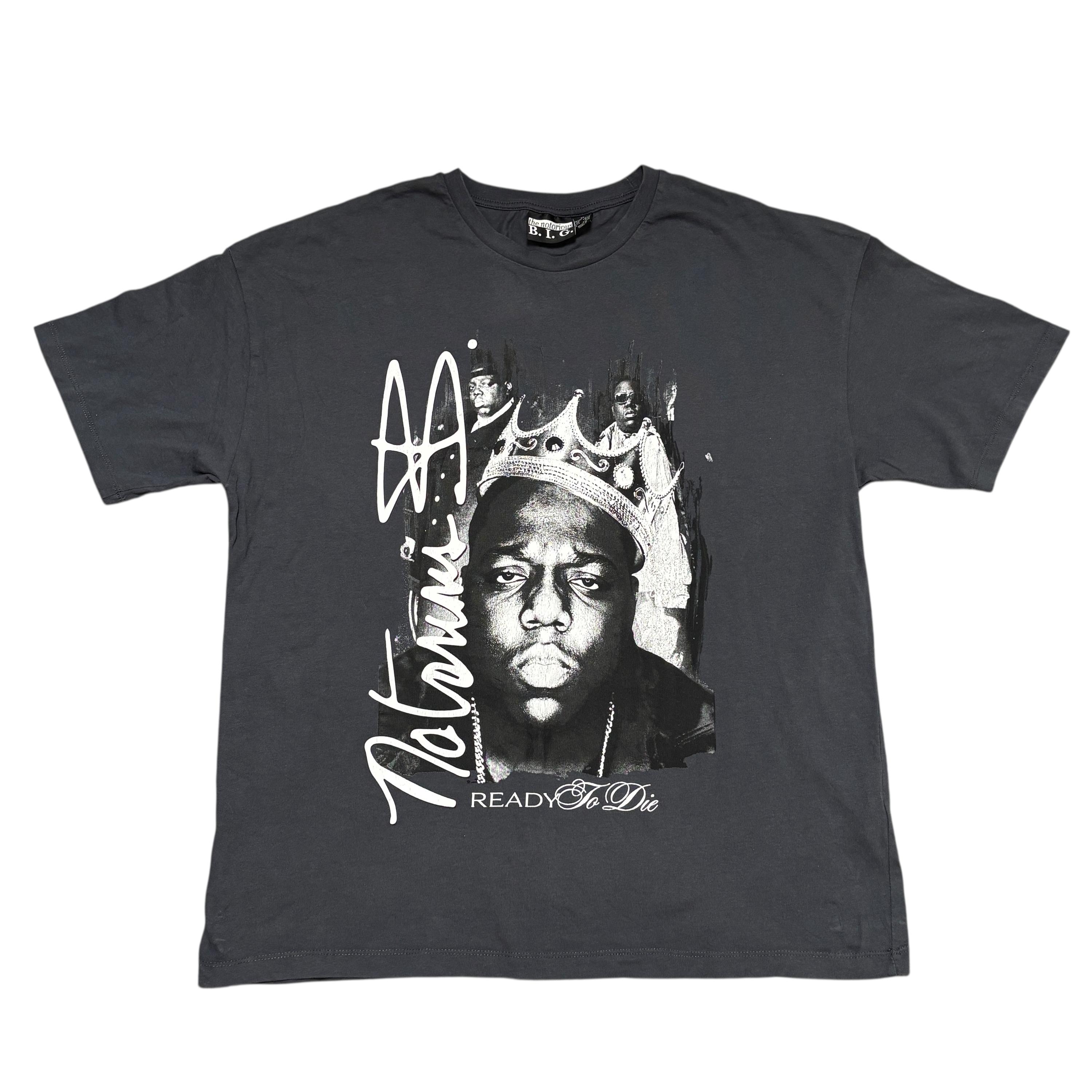 The Notorious Big Shirt XLサイズ グレーカラー 半袖 クルーネック 