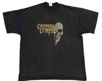 Vintage Cannibal Corpse Shirt XL Size Tour Concert Tee Death Metal Band T-Shirt