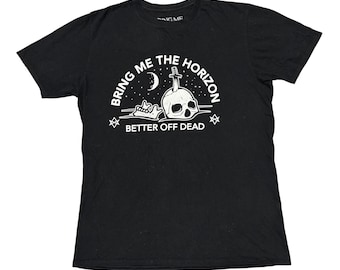 Bring mir das Horizont Shirt Großes Schwarzes Tour Shirt Konzert Shirt Metalcore Shirt Rock Shirt Band T Shirt Y2K Shirt Grafik T-Shirt Metal Shirt