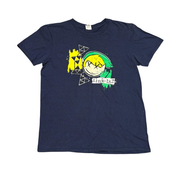The Legend of Zelda Shirt Link Adult Medium Size Blue Color Blink