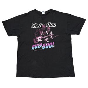 Status Quo Shirt 2XL Black Tour Shirt Concert Shirt Hard Rock Shirt Vintage Band Shirt 70s Music Shirt Graphic Tee Classic Rock Dad Gifts
