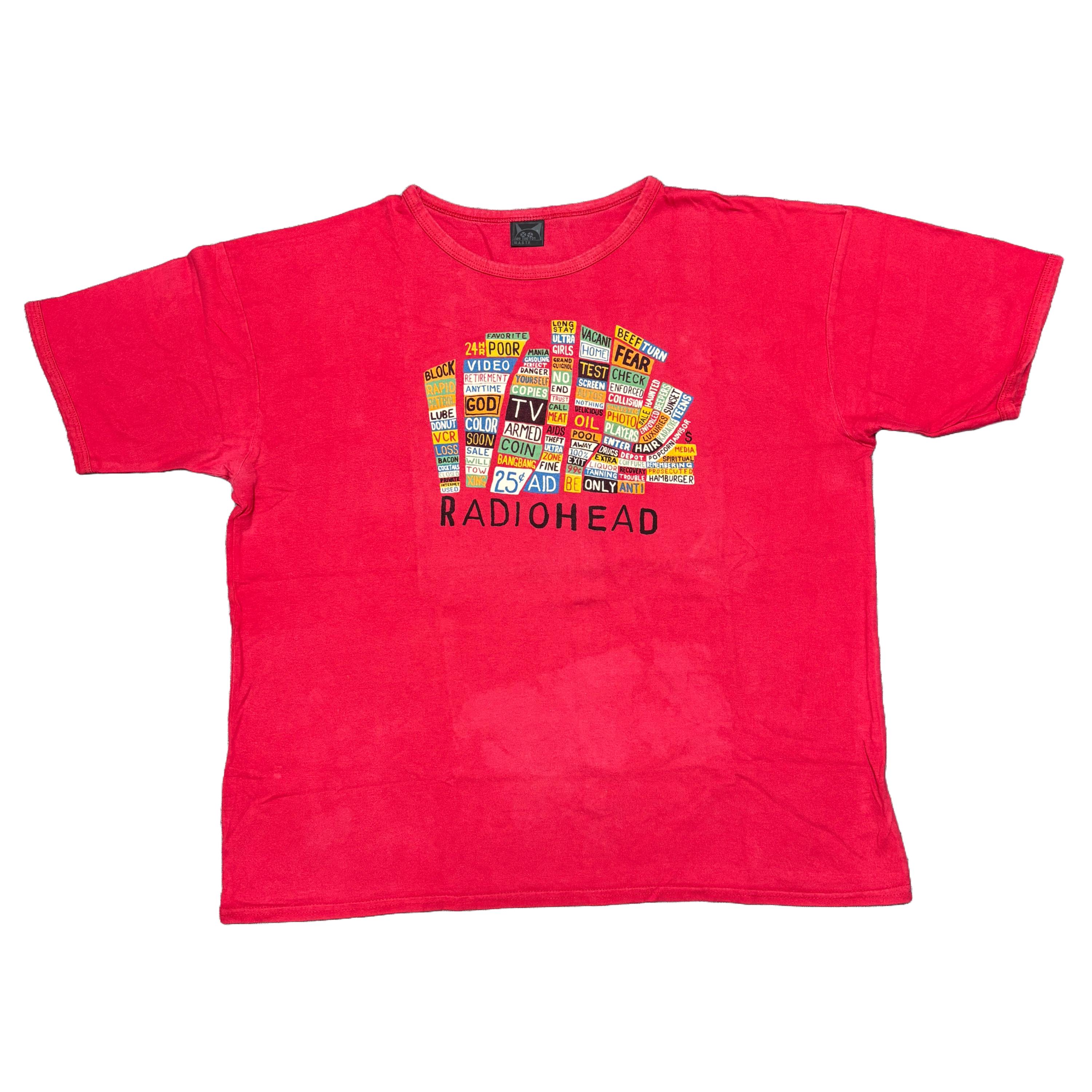 ヴィンテージ レディオヘッド シャツ ツアー シャツ コンサート シャツ
