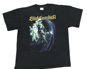 90s Vintage Blind Guardian Shirt Size X Large Vtg Faded Black