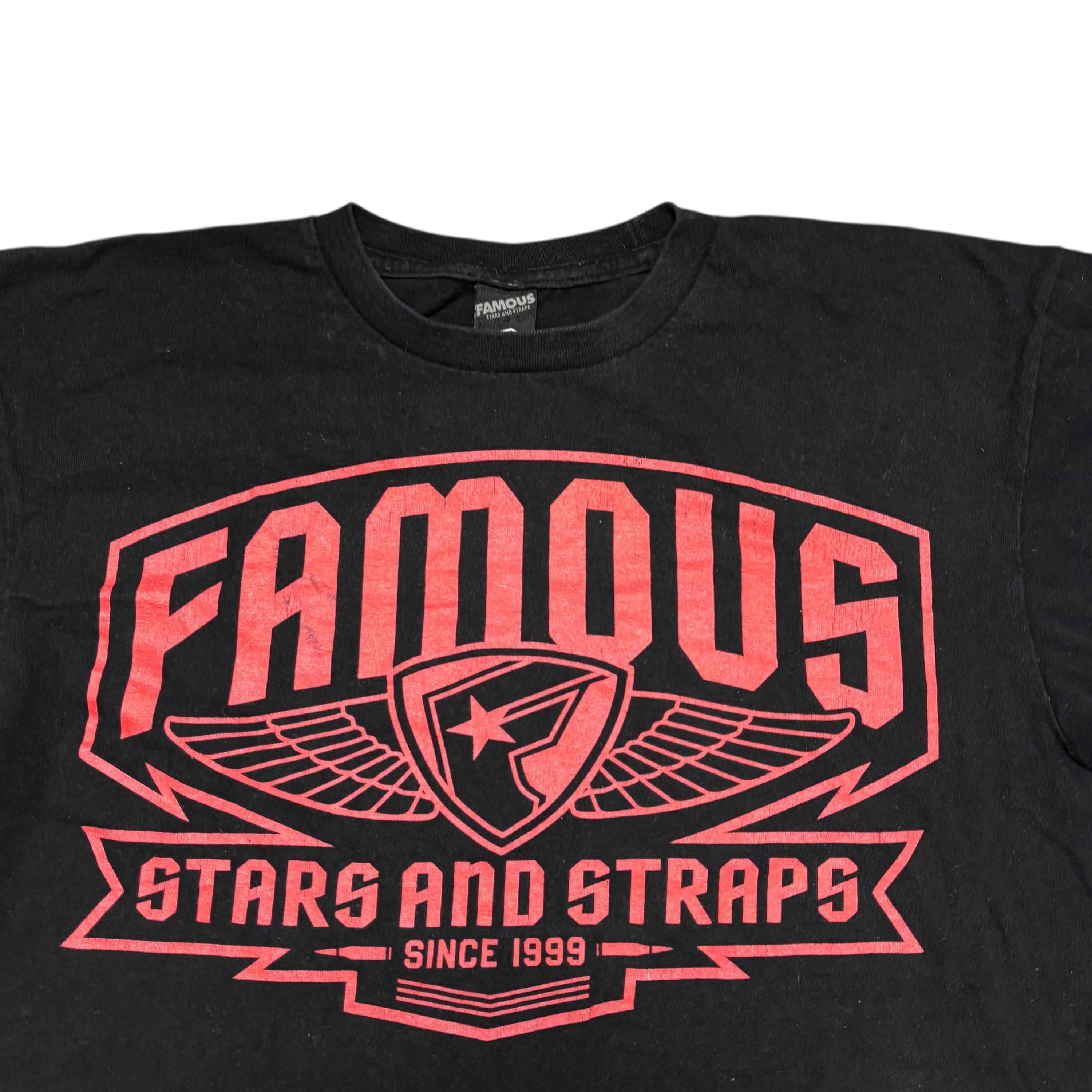 Vintage Famous Stars and Straps Shirt Medium Size Black Color 