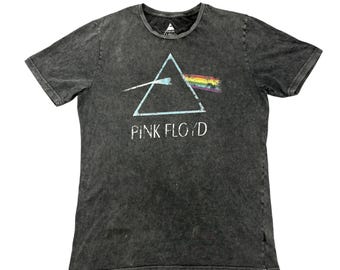 Camiseta Pink Floyd gris estilo lavado Next Brand Tour Concierto Rock Band Camiseta Camiseta de merchandising musical Camiseta gráfica