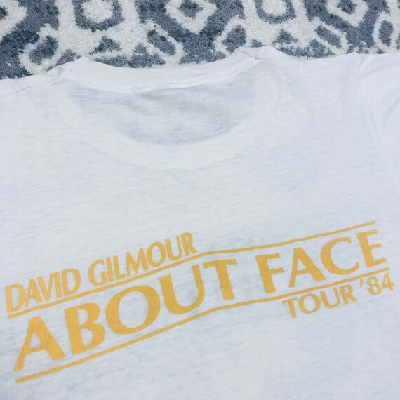 1984 David Gilmour Shirt About Face Tour Tee Size… - image 7