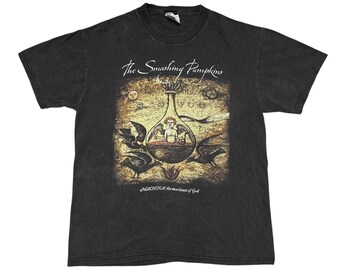 T-shirt Vintage 1993 The Smashing Pumpkins - Taille XL, Blanc - Très Bon État