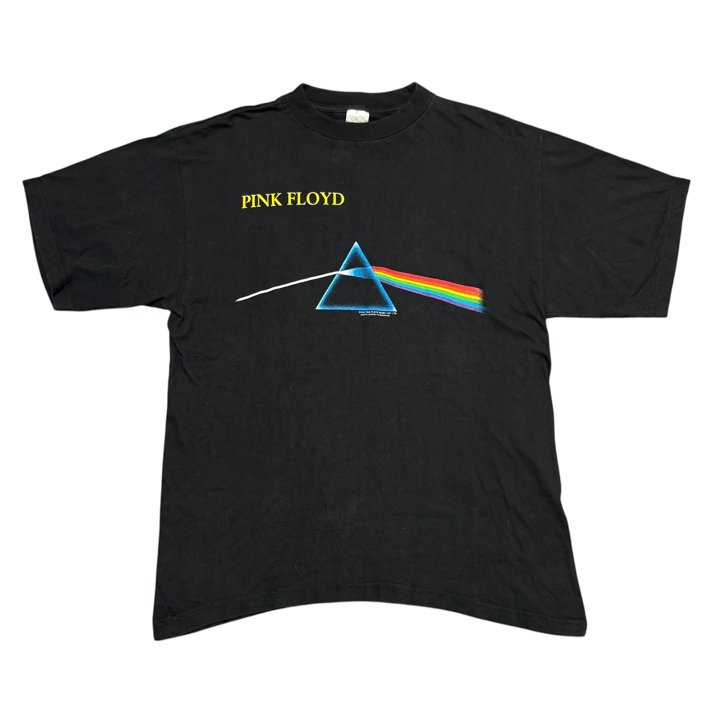 Vintage Pink Floyd Shirt Fits Large Black 90s Tour Concert Tee