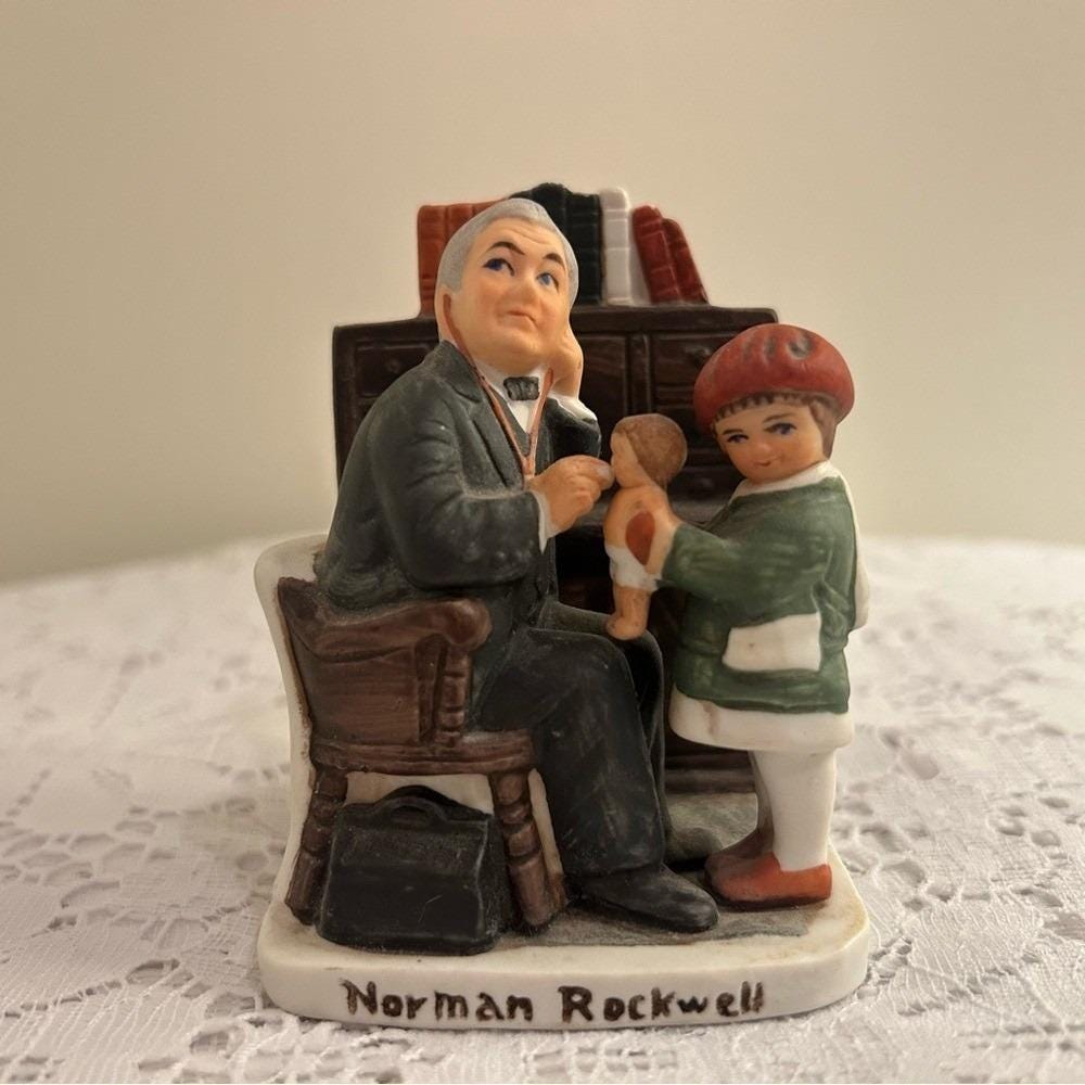 Norman rockwell the doctor and the doll - Etsy 日本