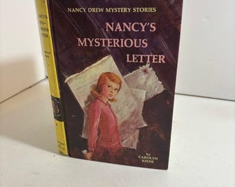 Libro vintage di Nancy Drew n. 8, "La misteriosa lettera di Nancy", con copertina rigida, 1968 - Buone condizioni