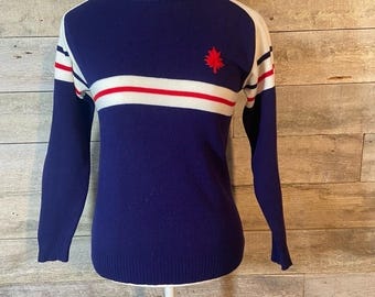 Vintage Woodward's women's blue  sweater in size x-small
