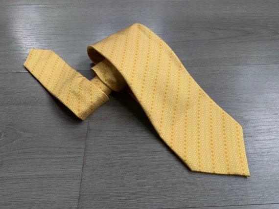 BVLGARI Bulgari Silk Tie Seven 7 Fold Yellow Gold… - image 1