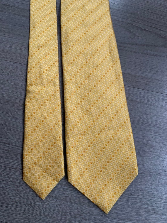 BVLGARI Bulgari Silk Tie Seven 7 Fold Yellow Gold… - image 4