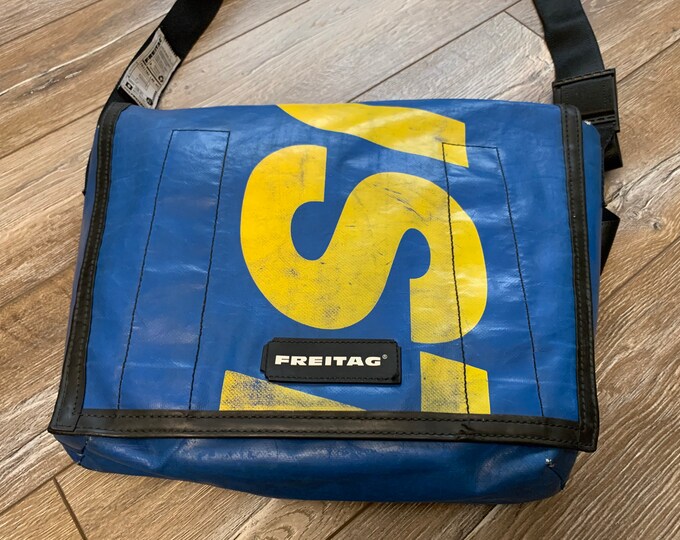 FREITAG F13 Top Cat Bag Messenger Bag Tasche Blue Yellow Size L Etsy