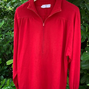 VALENTINO MissV Womens Wool Sweater Jumper Cardigan Red Size 48/14