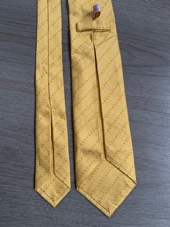 BVLGARI Bulgari Silk Tie Seven 7 Fold Yellow Gold… - image 5