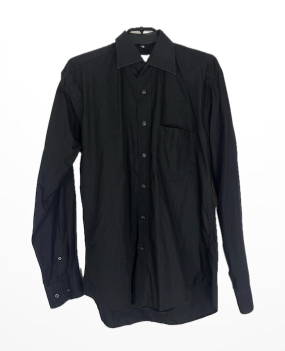Vintage Yves Saint Laurent YSL Black Cotton Shirt, Mens Size M - Etsy Israel