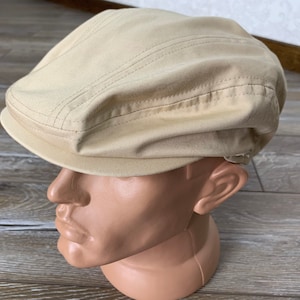 Mayser Exclusive Cotton Newsboy Cap Hat Cotton Vintage Size 57