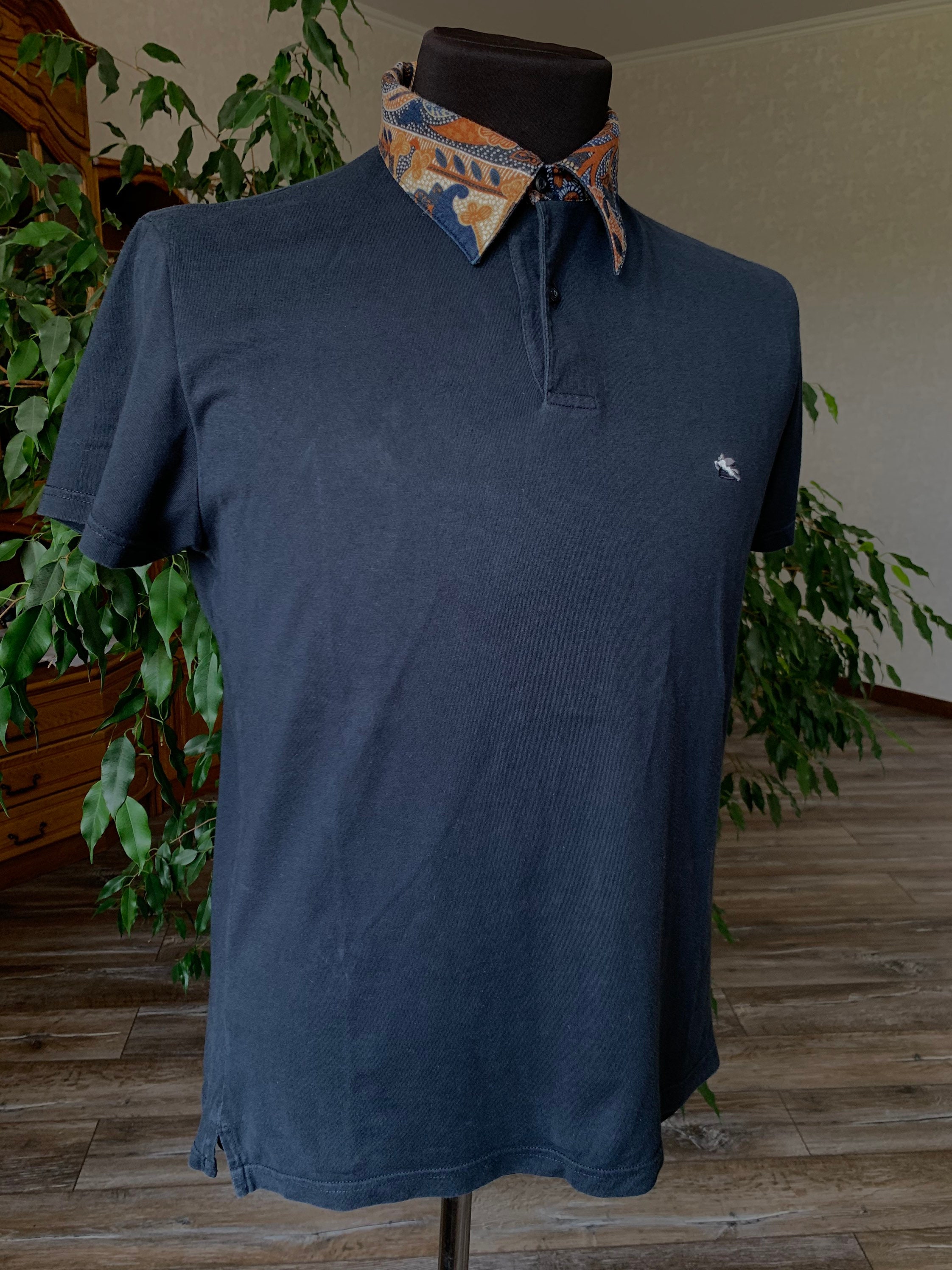 Tシャツ・カットソー ETRO Men Polo Shirts MRMA0002 AK584X0883 Blue Men's Etro T-Shirts - up to −70% | Stylight