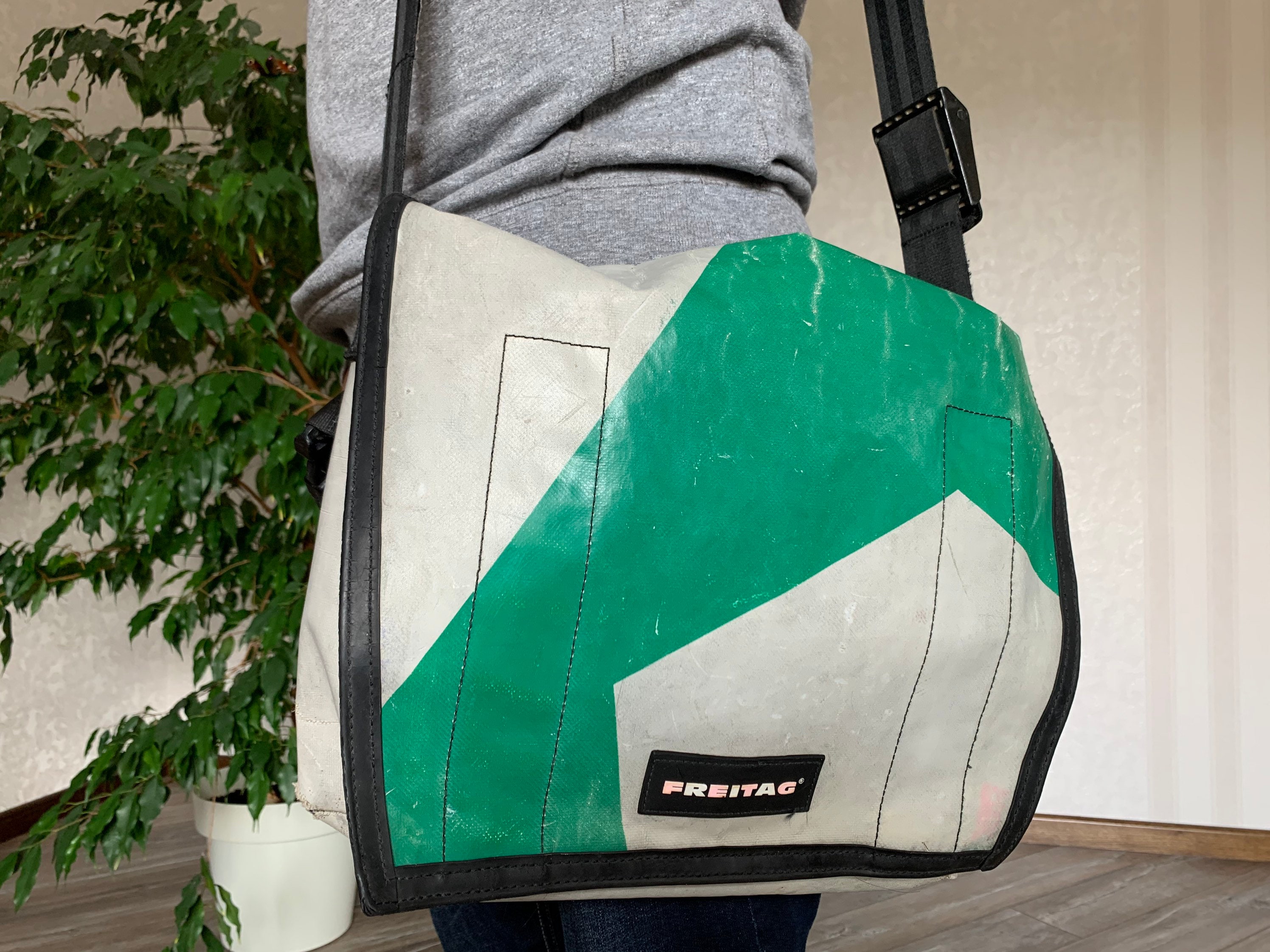 FREITAG F13 Top Cat Bag Messenger Bag Tasche Gray Green Rare - Etsy