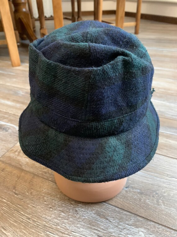 Mayser Bucket Hat Wool Polyester Blue Green Vintage A… - Gem display picture 3